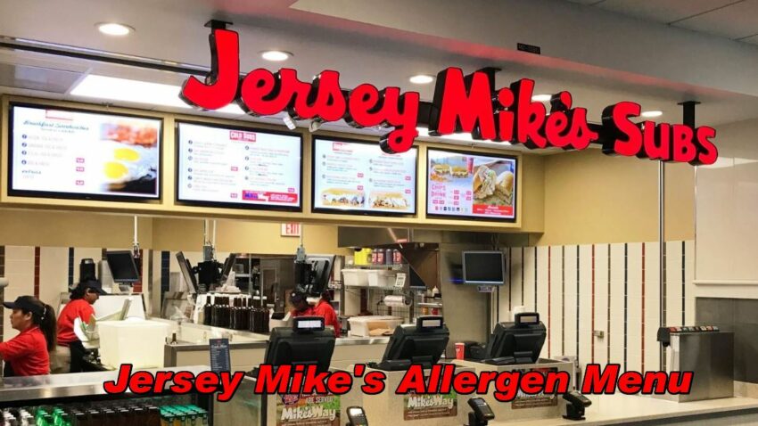 Jersey Mike's Allergen Menu