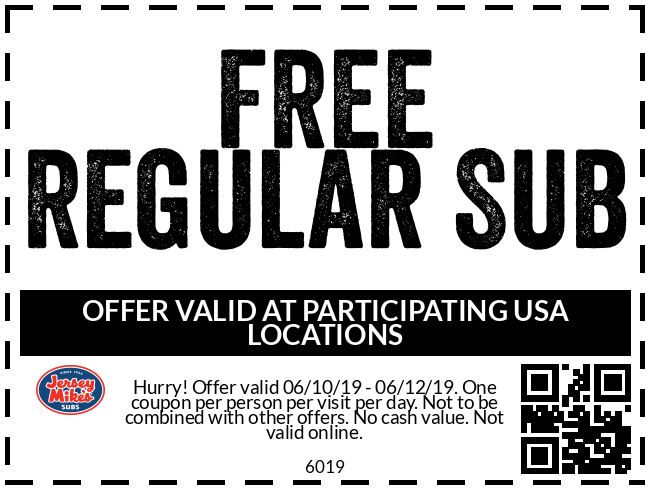 Jersey Mike's Free Sub