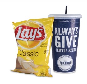 Jersey Mike’s Giant Drink & Chips
