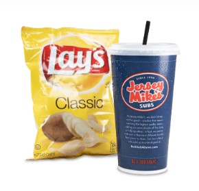 Jersey Mike’s Regular Drink & Chips